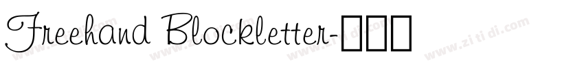 Freehand Blockletter字体转换